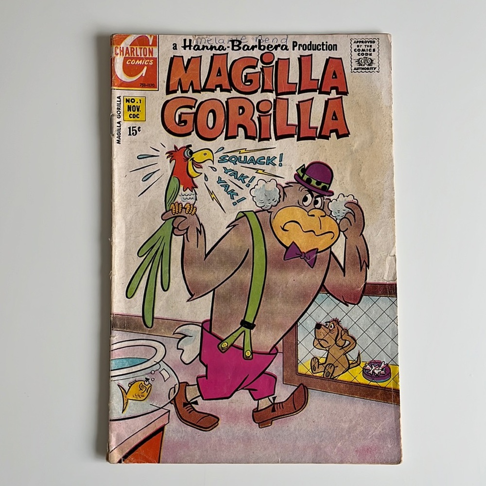 Hanna-Barbera Magilla Gorilla #1 1970 Charlton Comics Vintage Comic Book